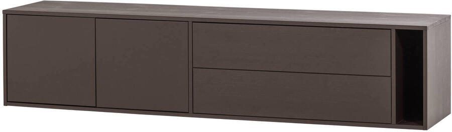 Vtwonen TV-meubel Settle Down Grenenhout 200cm Middenbruin
