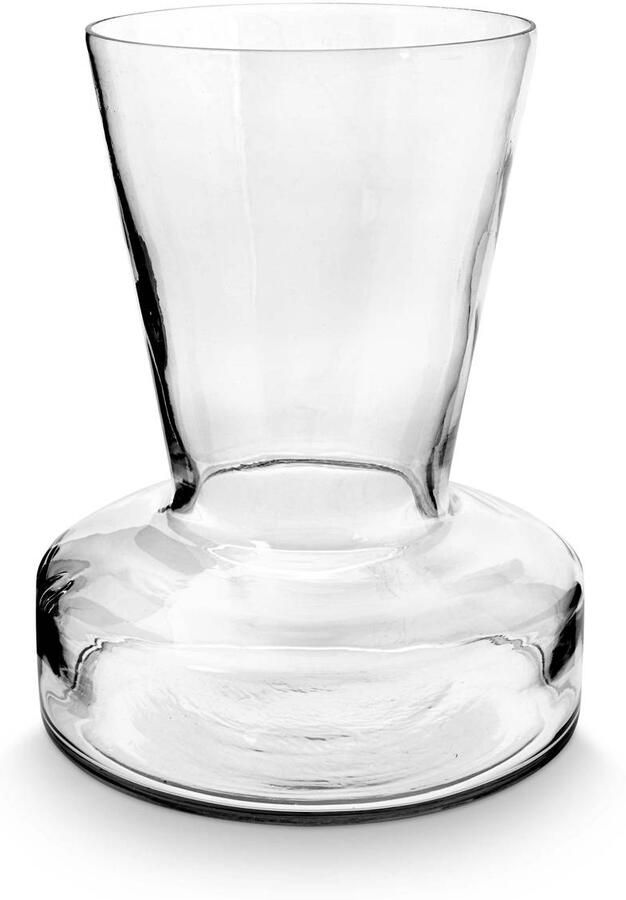 Vtwonen Glazen Trompet Vaas Woondecoratie Transparant 16x19cm