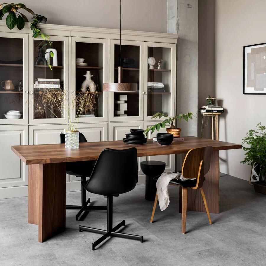 Vtwonen Chow 2 deurs vitrinekast – Grenen – Dakargrau 215x105x40 - Foto 8