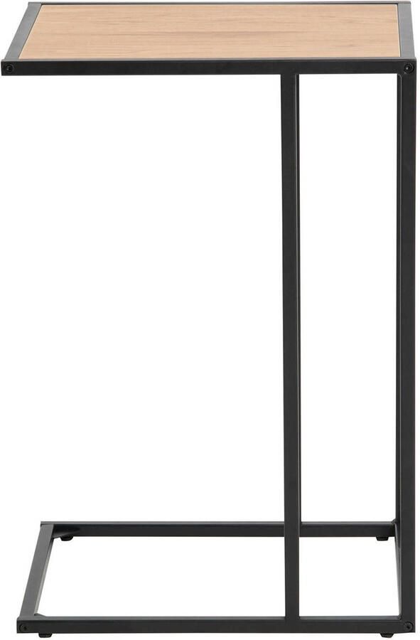 MOOS Meubelen-Online Honkytonk Bijzettafel laptoptafel wild eiken 43x35x63cm Industrieel - Foto 3