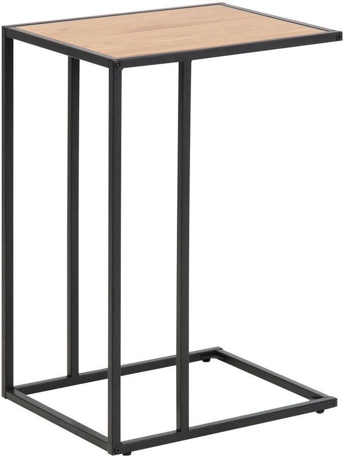 MOOS Meubelen-Online Honkytonk Bijzettafel laptoptafel wild eiken 43x35x63cm Industrieel - Foto 2