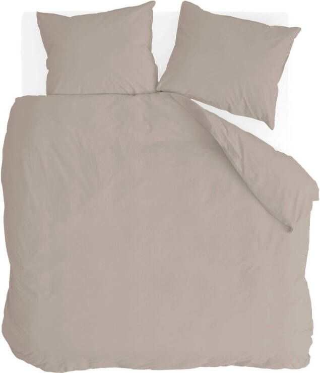 Walra linnen dekbedovertrek lits-jumeaux beige (240x220 cm)