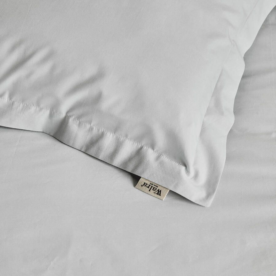 Walra Dekbedovertrek Forever Cotton 140x220 100% Percale Katoen Licht Grijs - Foto 3