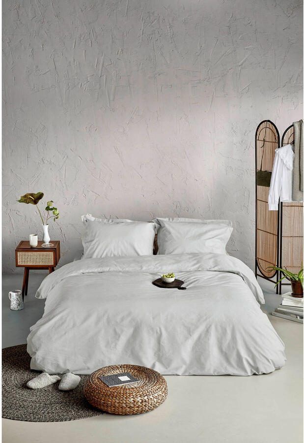 Walra Dekbedovertrek Forever Cotton 240x220 100% Percale Katoen Licht Grijs - Foto 2