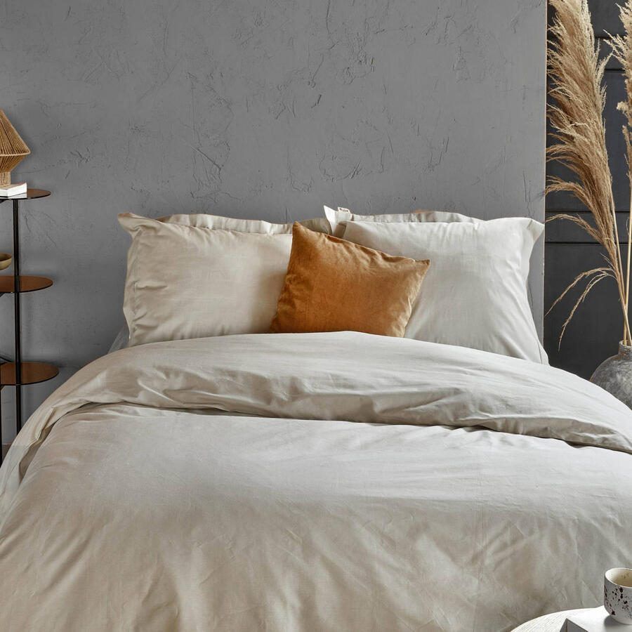 Walra Dekbedovertrek Forever Cotton 240x220 100% Percale Katoen Zand - Foto 3