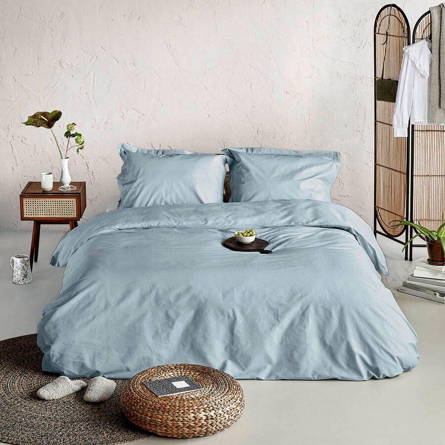 Walra Dekbedovertrek Forever Cotton 240x220 100% Percale Katoen Zeeblauw - Foto 3