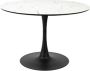 Housecraft Living Housecraft Maru Eettafel Marmerlook Rond 110 cm Wit - Thumbnail 1