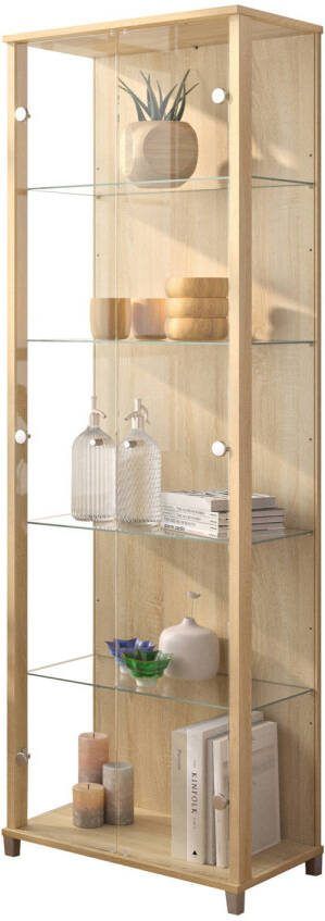 Fif möbel Vitrinekast OPTIMA Standvitrine vitrinekast glazen vitrine verzamelvitrine