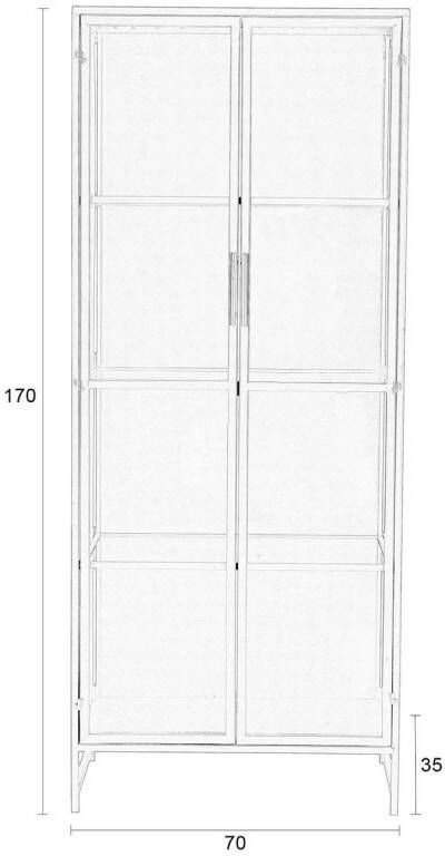 White Label Living | White Label Living | Kast Rob Large | Woonkamer meubels | KastVitrinekast | Woonkamer meubels | KastVitrinekast - Foto 2
