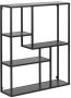 Giga Living Meubelen-Online Honkytonk Wandrek asymmetrisch zwart essen 20x75x91cm Industrieel - Thumbnail 2