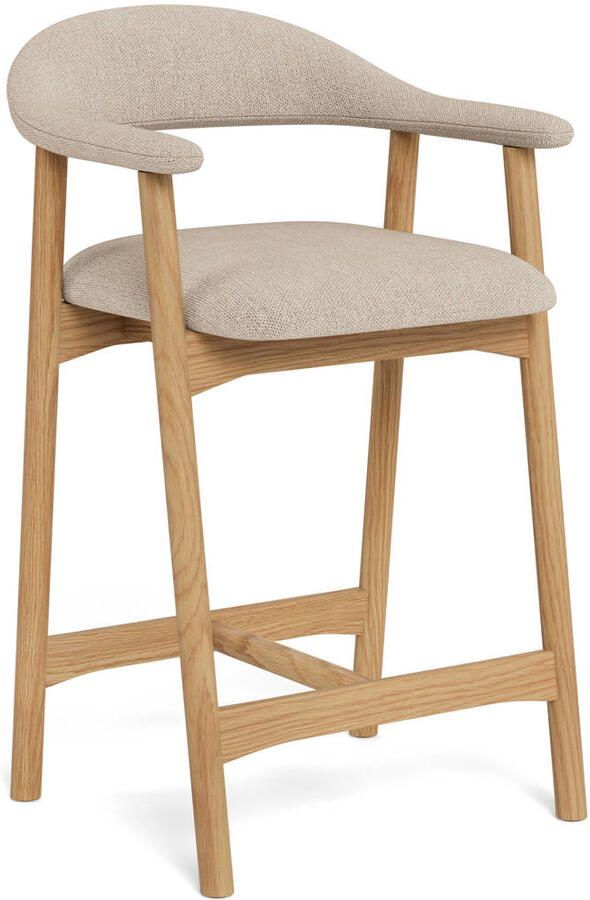 Bendt Barstoel Gerado Chenille (zithoogte 64cm) Zand