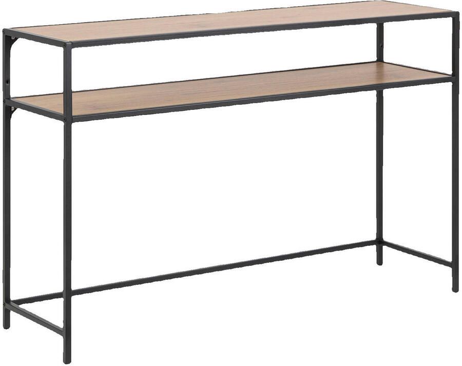 Merkloos Sans marque Sidetable Sabro met 2 wild eiken bladen - Foto 2