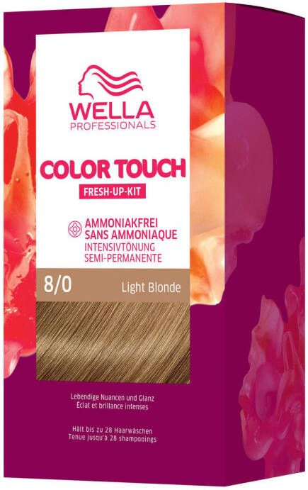 Wella Professionals Color Touch Pure Naturals haarkleuring 8 0 Light Blonde 130 ml