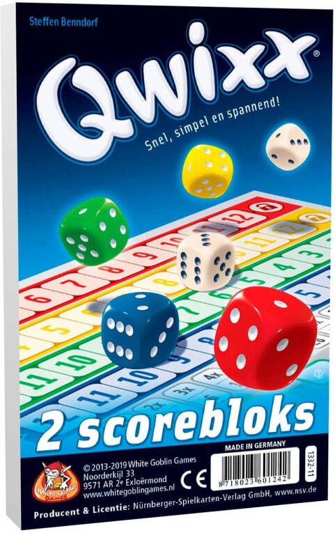 White Goblin Games qwixx score blocks uitbreidingsspel