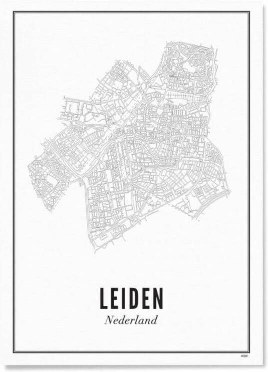 WIJCK. poster Leiden city (50x70 cm)