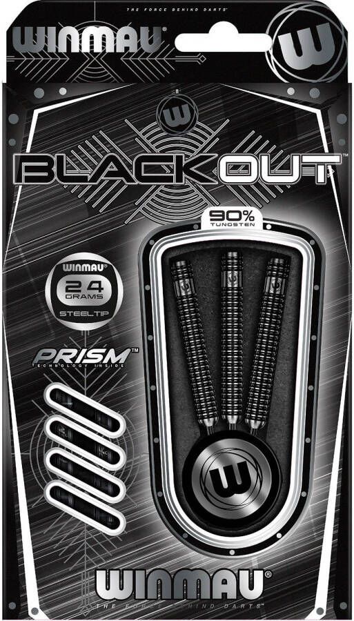 Winmau Blackout Steeltip dartpijlen 24gr