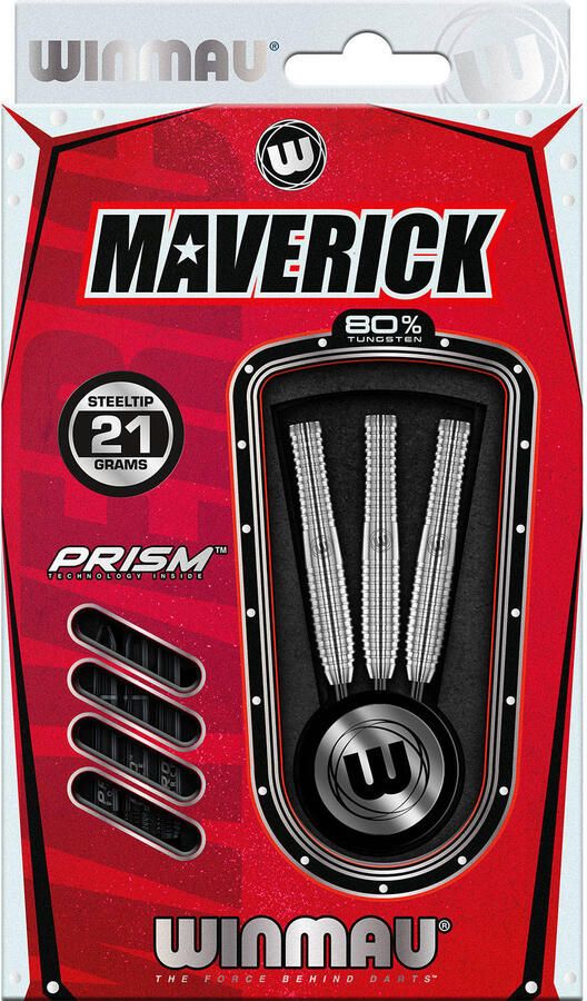 Winmau Maverick 80% tungsten steeltip dartpijlen