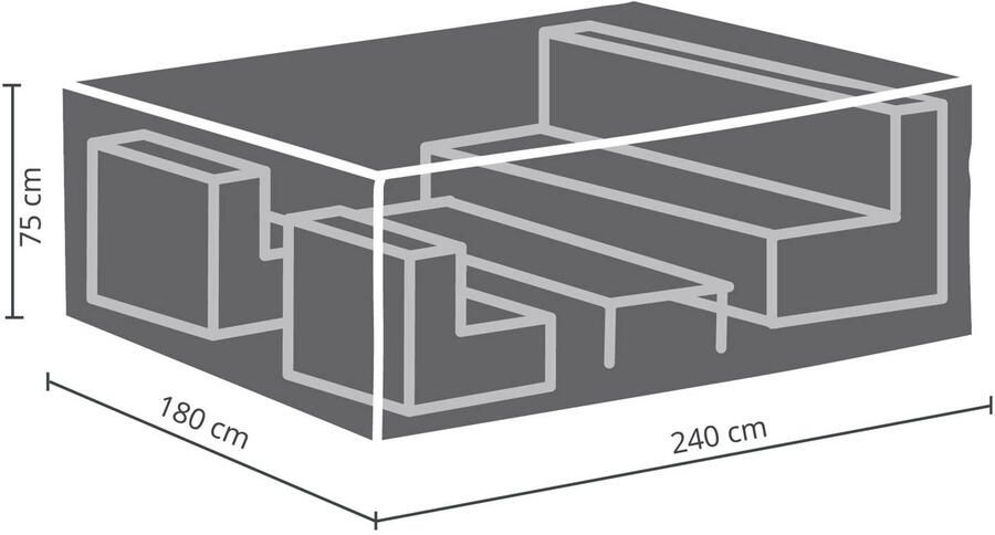 Winza Outdoor Covers Premium beschermhoes loungeset M Afmeting : 240x180x75 cm loungesethoes - Foto 5