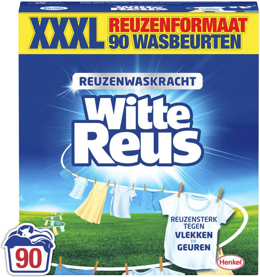 Witte Reus Poeder 4.5kg 90 wasbeurten 90 wasbeurten