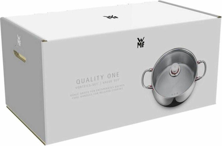 WMF Pannenset Quality One RVS 5 Delig Kookpan ø 16 20 en 24 cm en Steelpan ø 16 cm - Foto 2