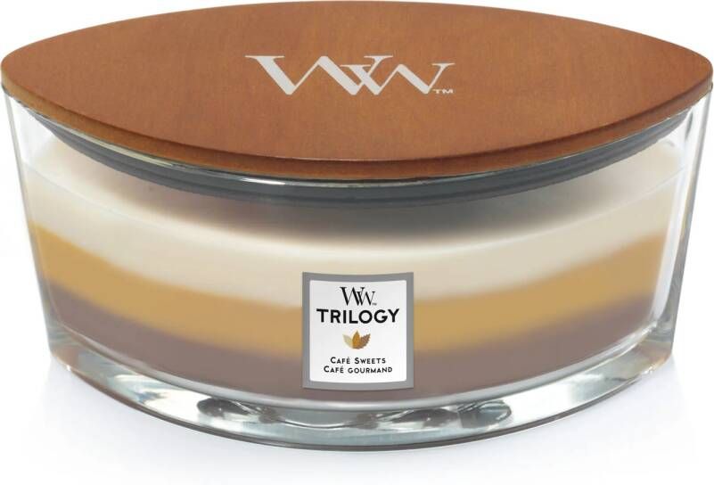 Woodwick Geurkaars Ellipse Trilogy Café Sweets 9 cm 19 cm