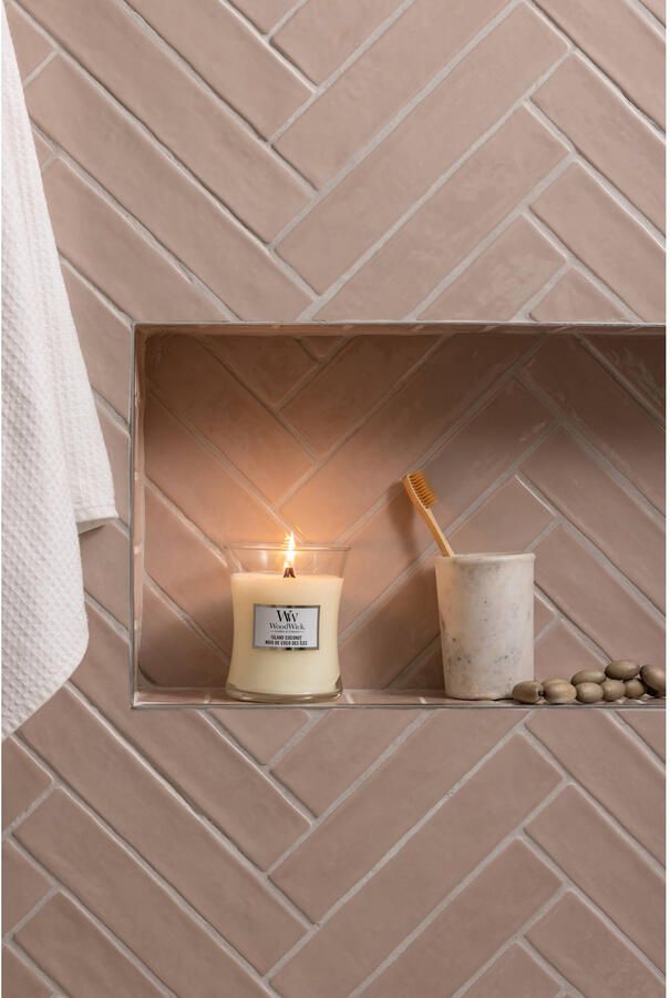 Woodwick Geurkaars Medium Island Coconut 11 cm ø 10 cm