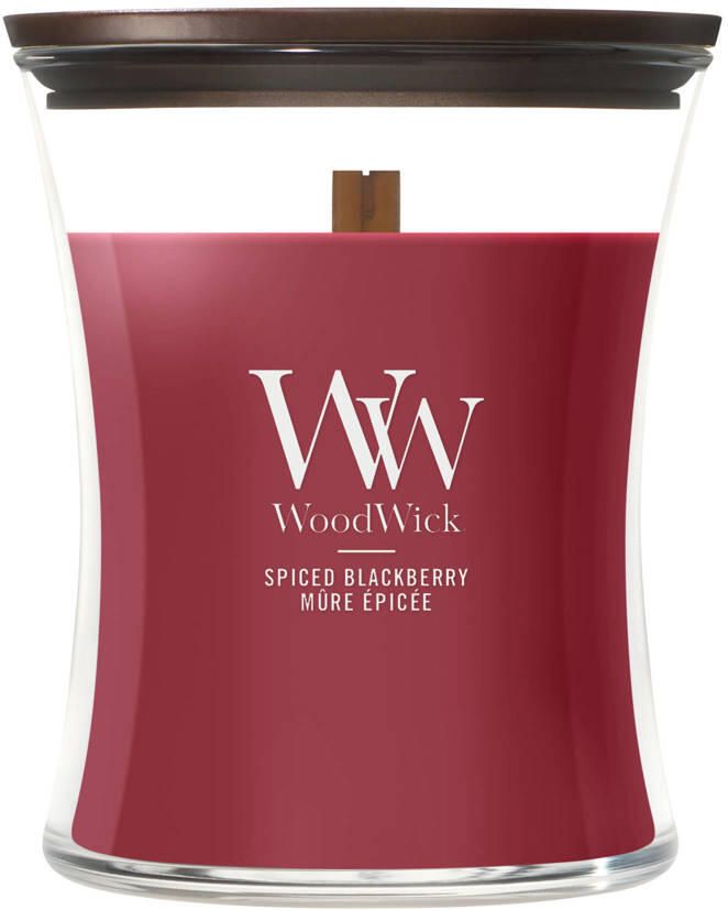 Woodwick Geurkaars Medium Spiced Blackberry 11 cm ø 10 cm - Foto 3