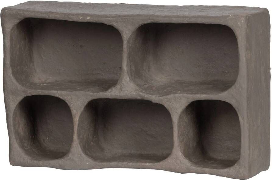 BePureHome | Clay Wandkastje Papier Mache Grijs | Woonaccessoires | Wanddecoratie - Foto 5