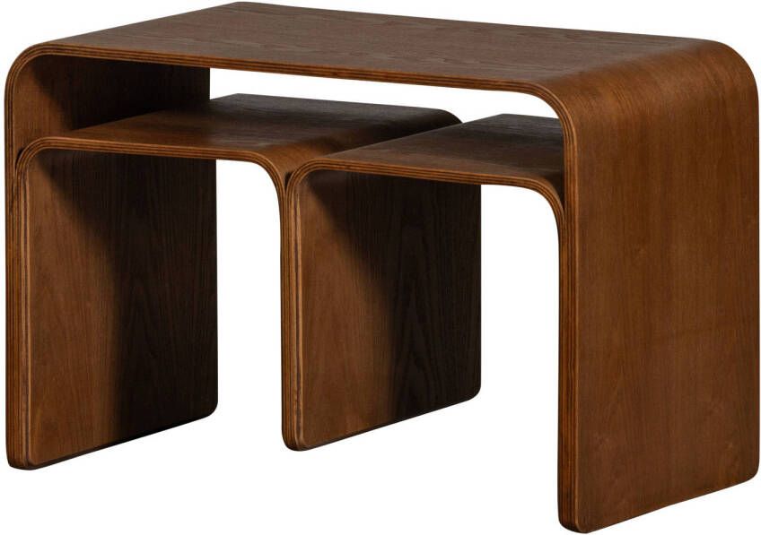 WOOOD | Frey multifunctionele bijzettafel walnoot | Woonkamertafels | Bijzettafel - Foto 3