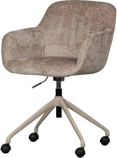 Woood Morros Bureaustoel Polyester Taupe 88x57x60