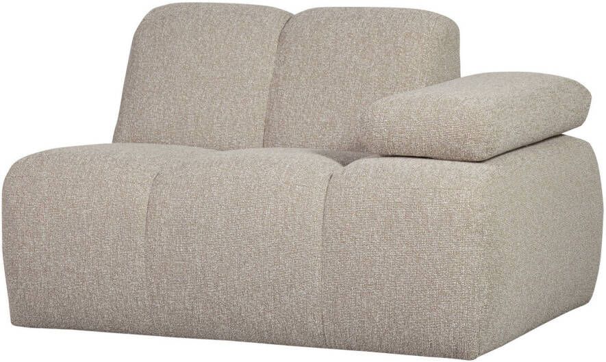 Woood Mojo 1-Zits Bank Met Arm Rechts Bouclé Beige 74x120x97