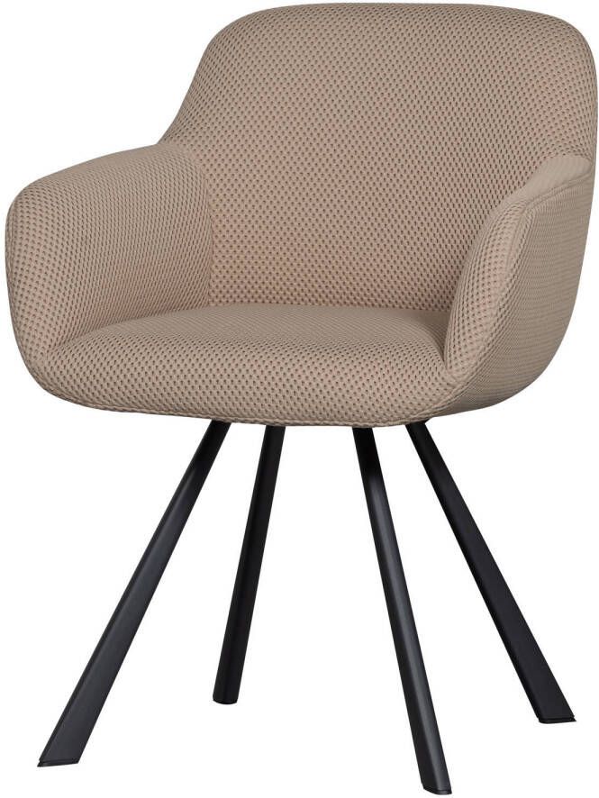 WOOOD Eetkamerstoel Juno Frame van metaal gepolsterd met zacht mesh-stof H 79 cm - Foto 9