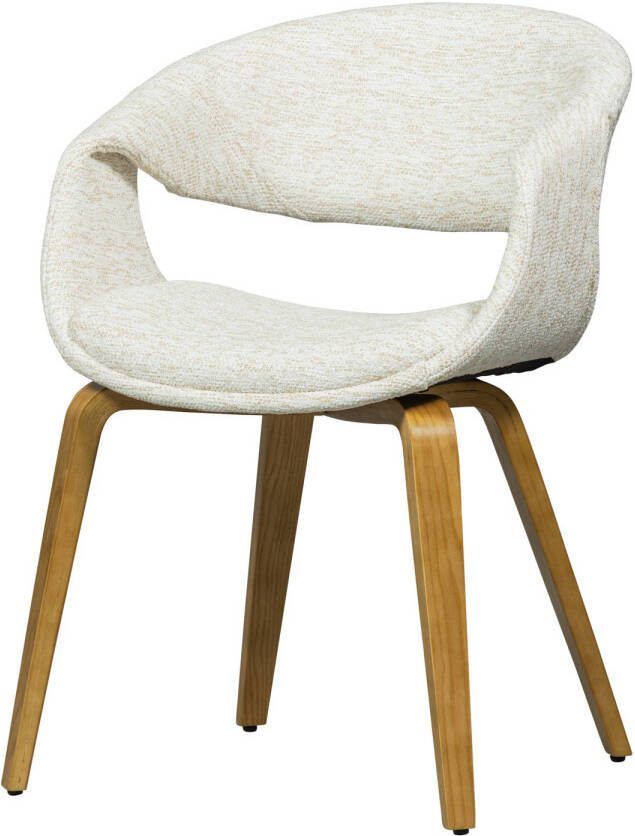 Woood Yossi Eetkamerstoelen Houten Naturel Poot Naturel Set van 2
