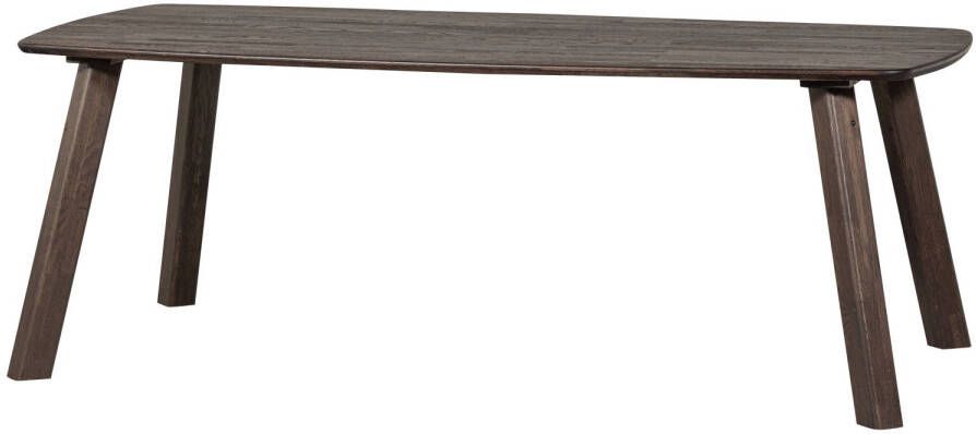 WOOOD Deens Ovale Eettafel Tablo Eikenhout 220 x 100cm Mystic Bruin