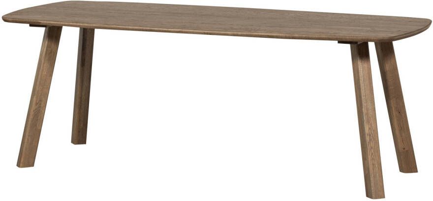 WOOOD Deens Ovale Eettafel Tablo Eikenhout 180 x 100cm Cashmere Bruin