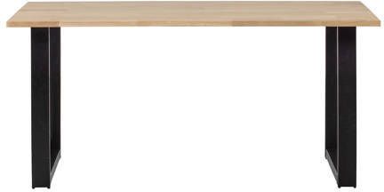WOOOD Tablo Tafel Incl. U-poot Eiken Metaal 75x180x90 - Foto 5