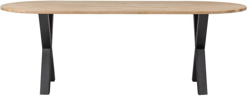 WOOOD | Combi-Eettafel: ovaal eiken onbeh&alkmaar poot | Eettafels | Eettafel - Foto 2