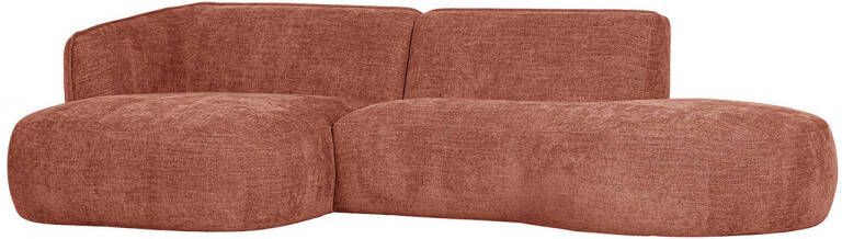 Hoekbank Polly Chaise Longue Links Roze