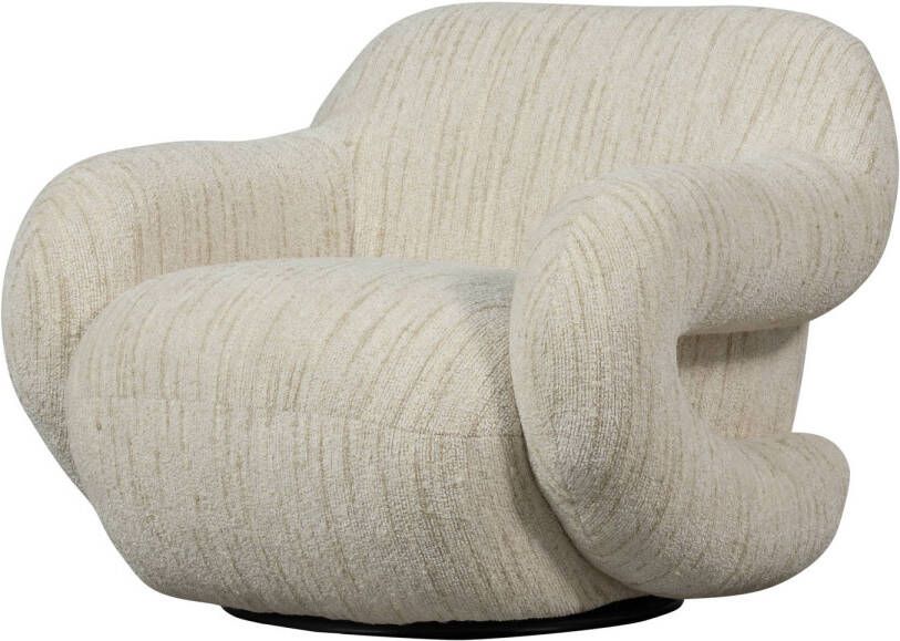 WOOOD | Folke fauteuil chenille naturel melange | Zitmeubels woonkamer | Fauteuil - Foto 4