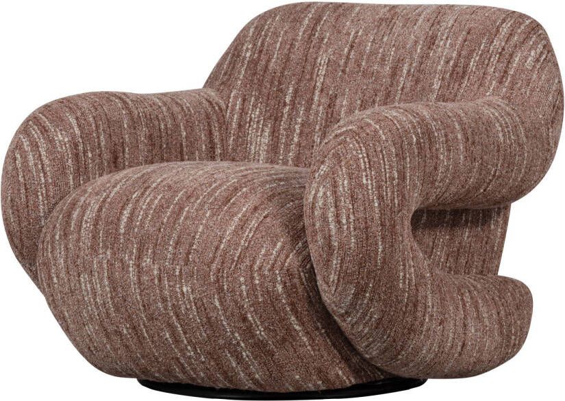 WOOOD | Folke fauteuil chenille oudroze melange | Zitmeubels woonkamer | Fauteuil - Foto 4