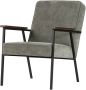 WOOOD Sally Fauteuil Ribstof Vergrijsd Groen 87x65x82 - Thumbnail 2