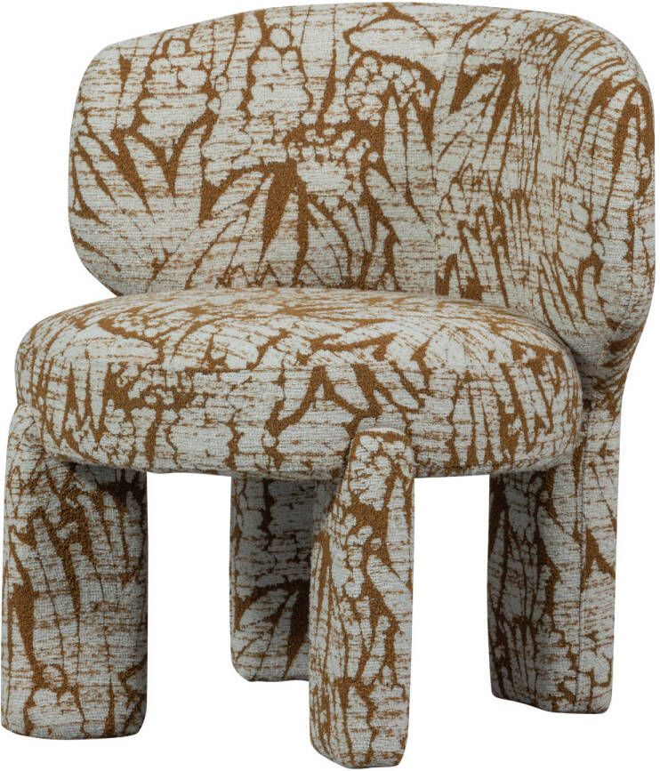 WOOOD | Upke fauteuil met dessin naturel bruin | Zitmeubels woonkamer | Fauteuil - Foto 3