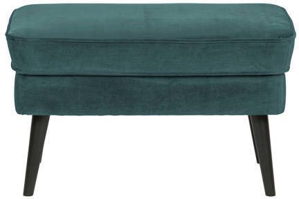 WOOOD Hocker 'Rocco' Velvet kleur Teal