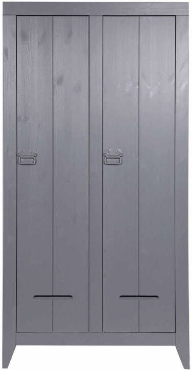 WOOOD | Kluiskast Geborsteld Steel Grey | Woonkamer meubels | BergkastKast - Foto 6