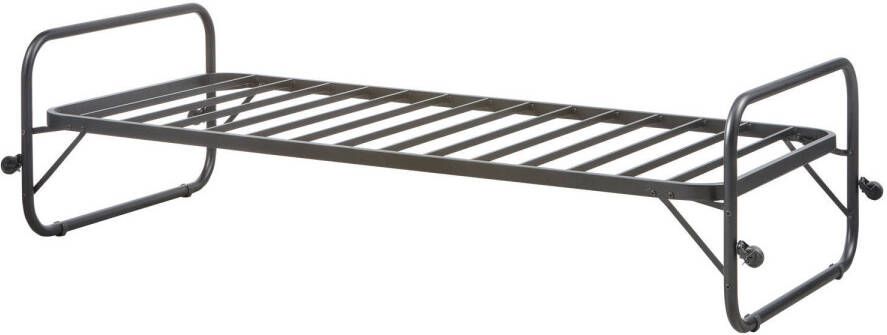 Lucy eenpersoons onderschuifbed metaal zwart 90x200cm - Foto 3