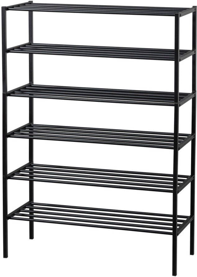 WOOOD | Ferro Schoenenrek Stapel V 3 Metaal Zwart | Woonkamer meubels | Schoenenkast - Foto 3