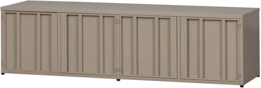 WOOOD | Level tv-meubel metaal zand 44x160cm | Woonkamer meubels | Tv-dressoir | Tv-meubel - Foto 3