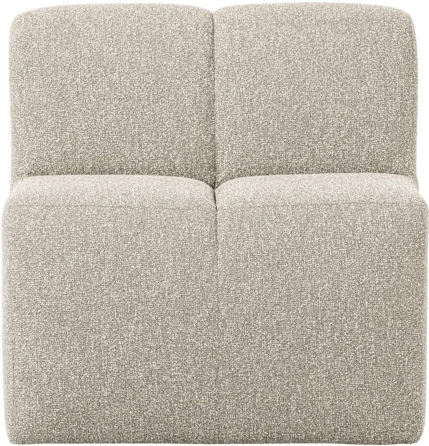 WOOOD Eetkamerbank Mojo Bouclé 84cm Beige Melange