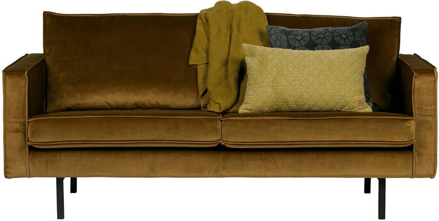 BePureHome | Rodeo 2.5-zitsbank velvet honinggeel | Zitmeubels woonkamer | 2-zitsbank - Foto 2