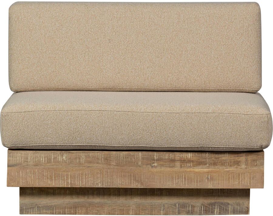 WOOOD | Balk muurbankje mango inclusief kussens naturel | Tuinmeubelen | Tuinbank - Foto 2